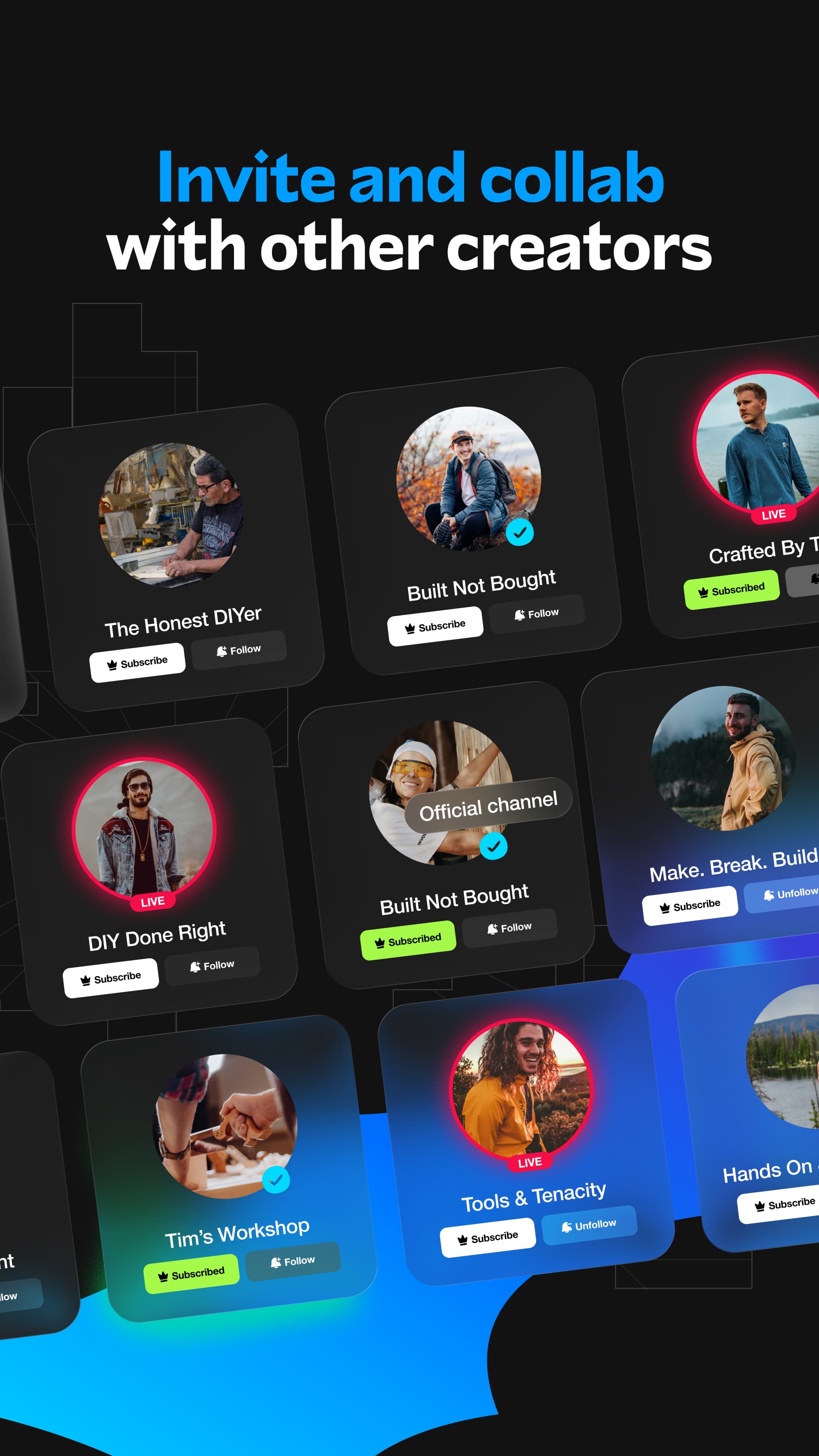 Create & Network mobile